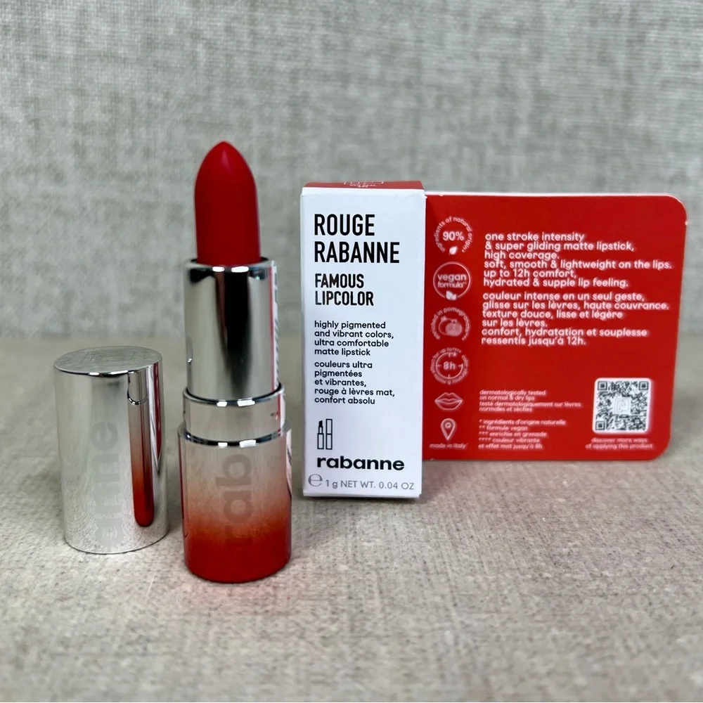 ❤️ Rabanne Famous Lipcolor Matte Lipstick mini